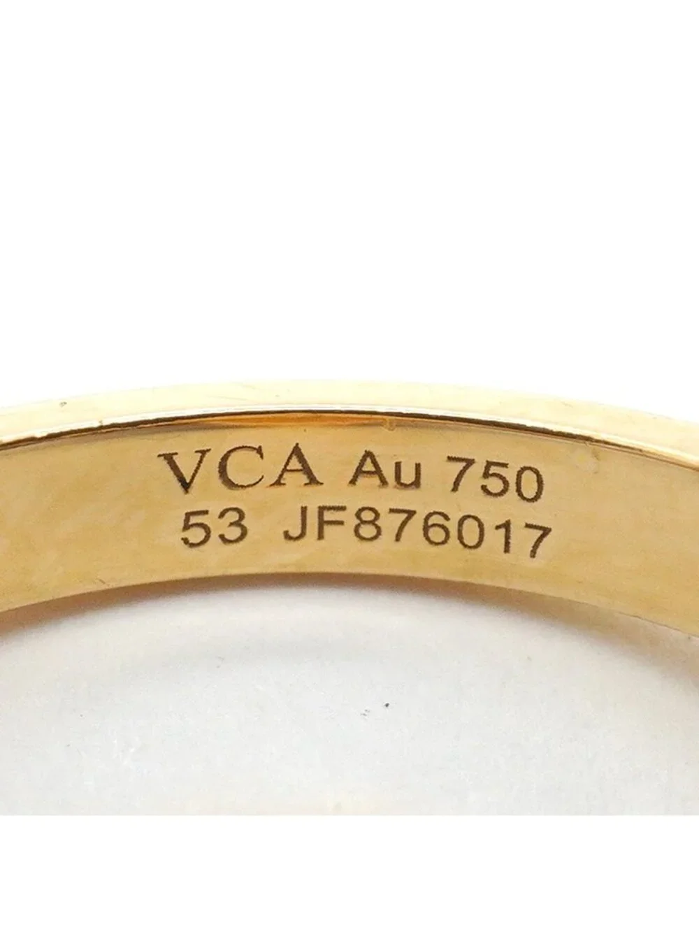 Van Cleef & Arpels Ring Vintage Alhambra Guilloche 18K Yellow Gold